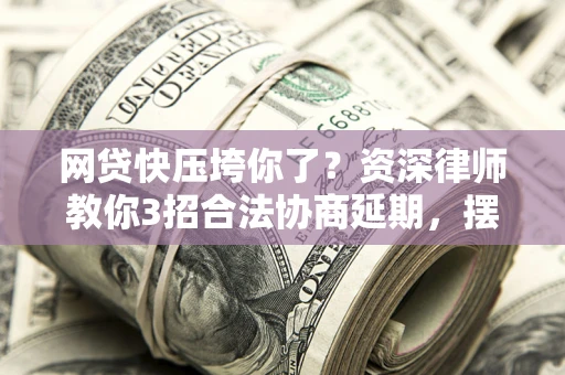 武汉网贷快压垮你了？资深律师教你3招合法协商延期，摆脱暴力催收！