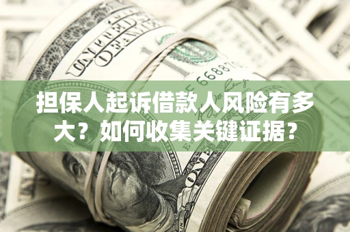 武汉担保人起诉借款人风险有多大？如何收集关键证据？