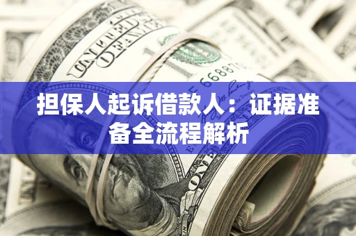 武汉担保人起诉借款人：证据准备全流程解析