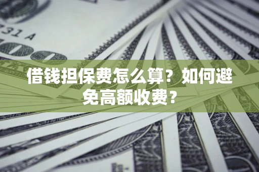 武汉借钱担保费怎么算？如何避免高额收费？