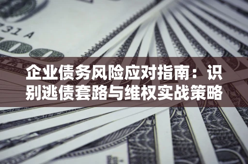 武汉企业债务风险应对指南：识别逃债套路与维权实战策略